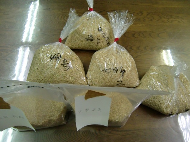 玄米サンプルの食味測定