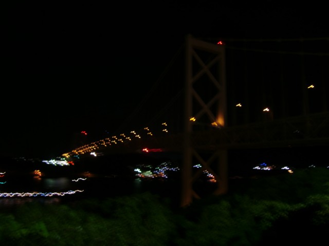 関門橋　夜景