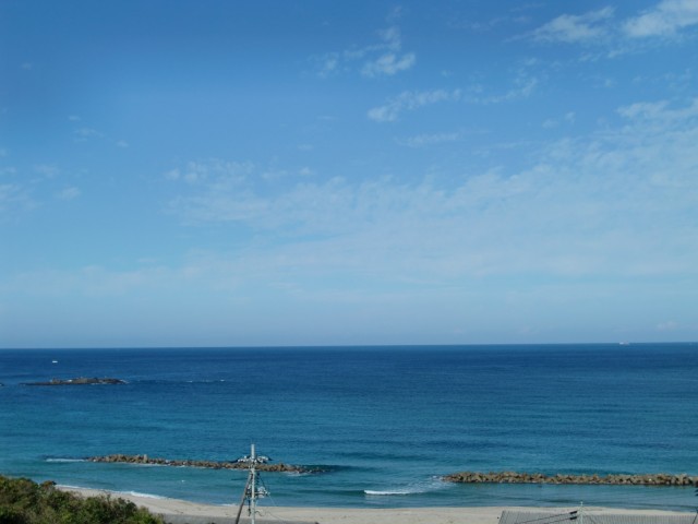 国道９号線　島根県大田市五十猛　日本海