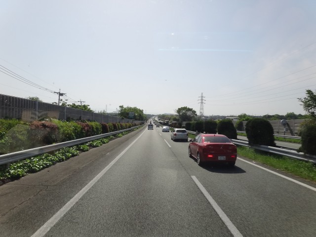 九州道　下り線　熊本県熊本市　熊本ＩＣ付近　コメショウ