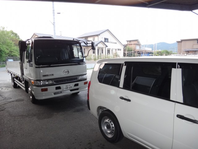 コメショウ　ライトバン　トラック　洗車　ワックス