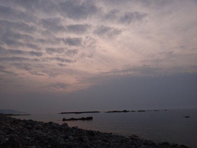 国道１９１号線　島根県益田市　コメショウ　夕景