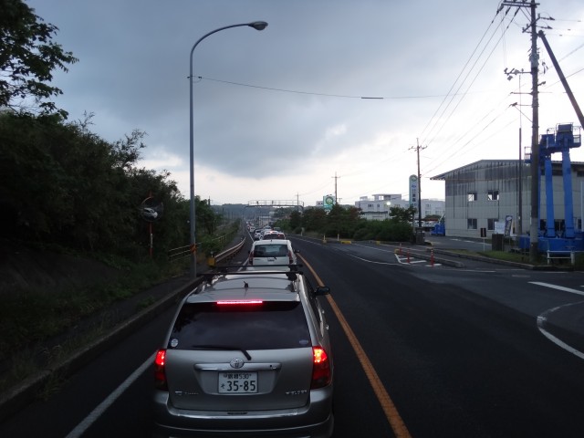 国道９号線　島根県松江市宍道町　宍道湖　事故渋滞　コメショウ