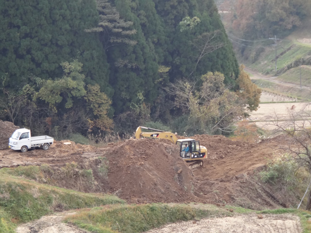株式会社日食　水害で壊れた棚田　大分県竹田市米納　橋本公憲さん　米納の棚田