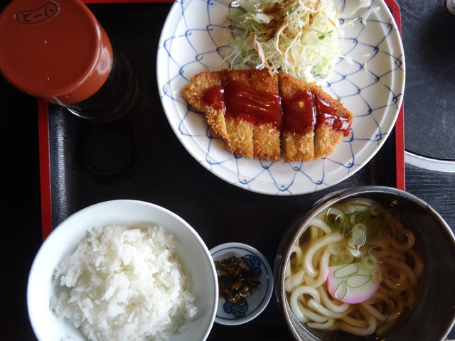 株式会社日食　今日のお昼ごはん　熊本県熊本市西区松尾町　本家　権太樓　日替定食　とんかつ　５５０円