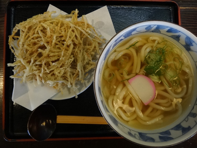 株式会社日食　今日のお昼ごはん　ごぼう天うどん　本家権太樓　熊本県熊本市西区松尾町上松尾　国道５０１号線