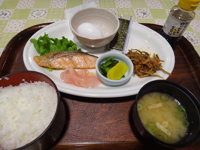 株式会社日食　朝ごはん　山陽自動車道 下松サービスエリア　下り線　山口県下松市　朝定食　６３０円