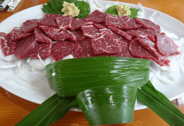 株式会社日食 今日のお昼ごはん 湧心庵 馬刺し 熊本県熊本市東区江津 JA熊本市 画図支店