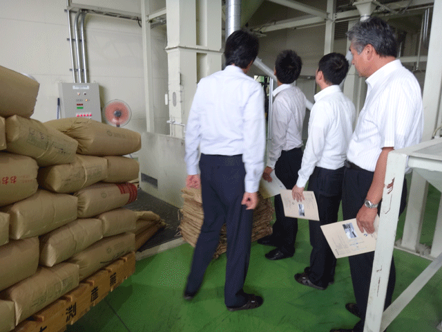 株式会社日食　熊本県八代市　工場視察　ＪＡたじま米穀課