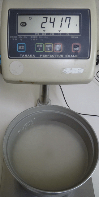 株式会社日食 炊飯試験 電気はかり
