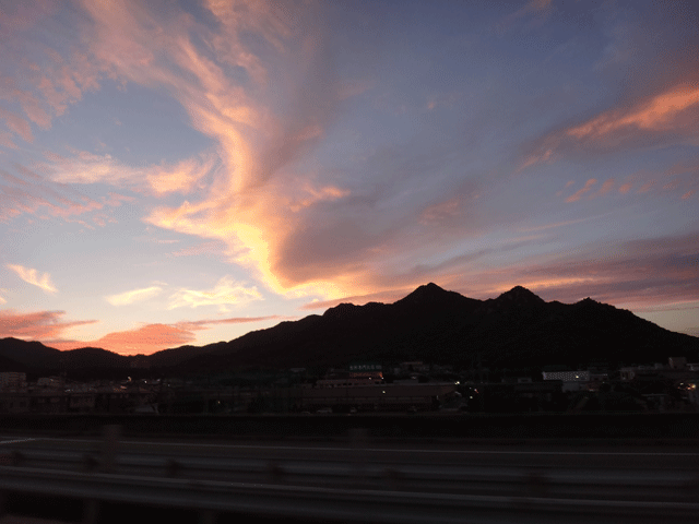 株式会社日食　山陽道　防府東ＩＣ　山口県防府市　夕景