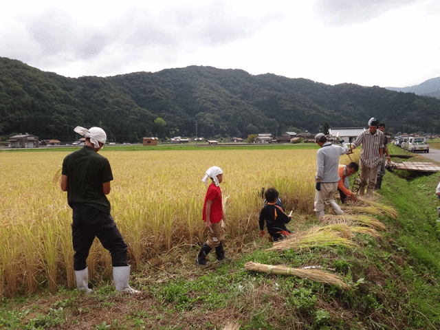 株式会社日食　はで干し講習会＆収穫祭　注連川の糧　島根県鹿足郡吉賀町注連川