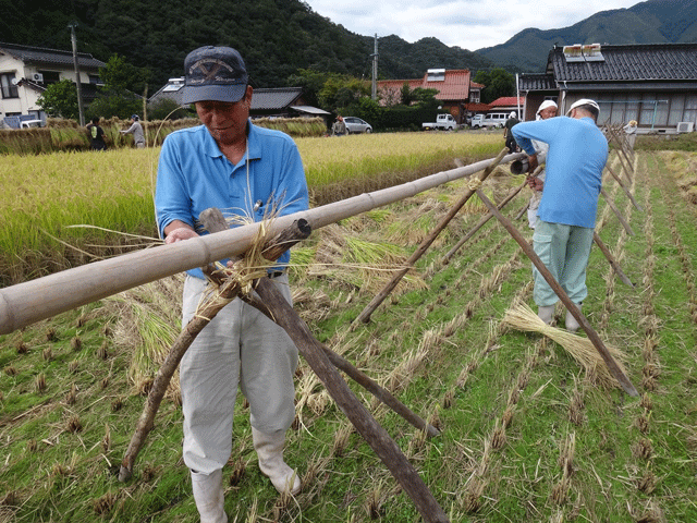 株式会社日食　はで干し講習会＆収穫祭　注連川の糧　島根県鹿足郡吉賀町注連川