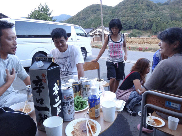 株式会社日食　はで干し講習会＆収穫祭　注連川の糧　島根県鹿足郡吉賀町注連川