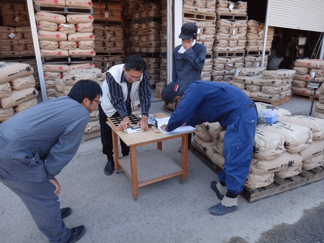 株式会社日食　米検査　株式会社ファーム木精　島根県飯石郡飯南町頓原