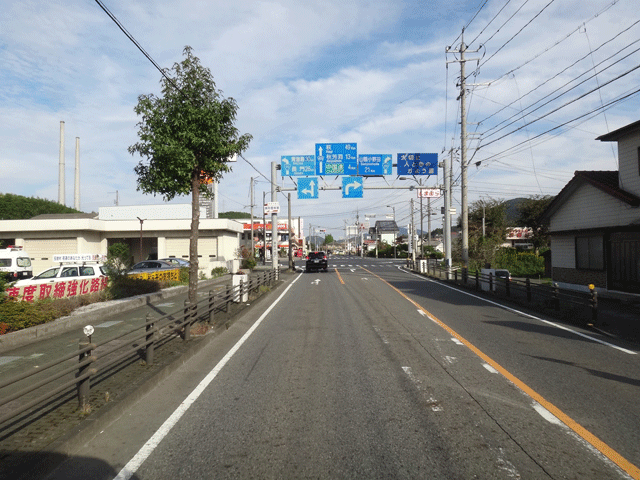 株式会社日食　国道４３５号線　山口県美祢市大嶺町　美祢警察署前