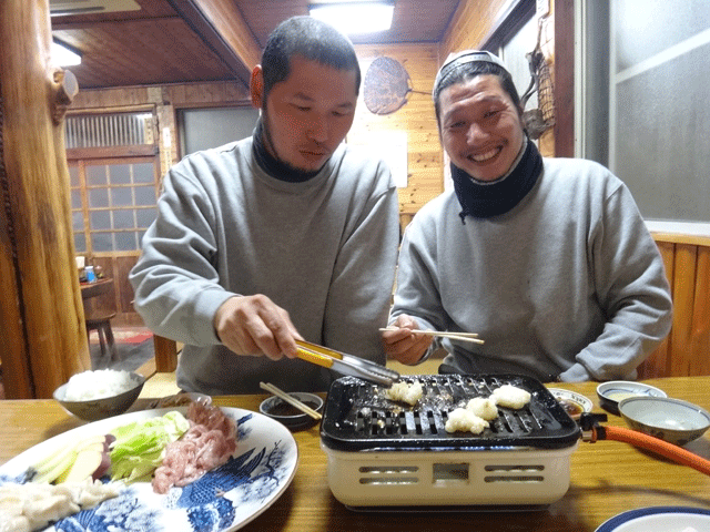 株式会社日食　大分県中津市本耶馬渓町跡田　豊後和牛　次郎長　川部精肉店　生産農場ライスセンター　稲作屋　井上家　井上幸宏さん　井上国宏さん