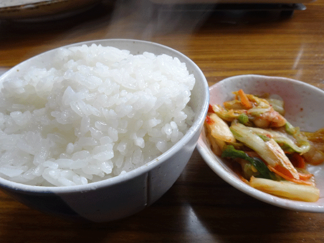 株式会社日食　大分県中津市本耶馬渓町跡田　次郎長　川部精肉店　カツ丼　７００円　井上国宏さん　井上幸宏さん　ミルキークイーン　ごはん