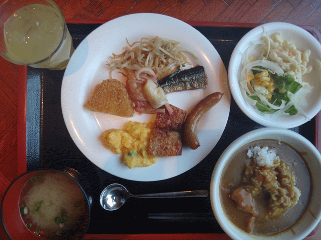 株式会社日食　ホテル　サンデイズイン鹿児島　鹿児島県鹿児島市山之口町　天文館　朝食バイキング