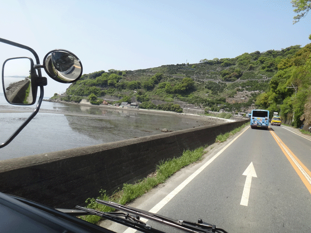 株式会社日食　国道５０１号線　熊本県熊本市西区河内町　　有明海　島原半島　雲仙