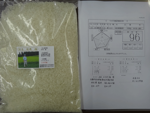 株式会社日食　但馬　村岡米　極　サンプル依頼