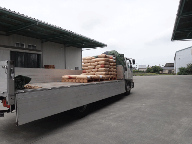 株式会社日食　砕米　焼酎用　熊本県八代市　納品