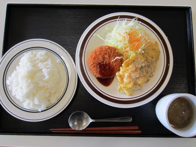 鳥栖トラックステーション　日替わり　コメショウ　今日のお昼ごはん