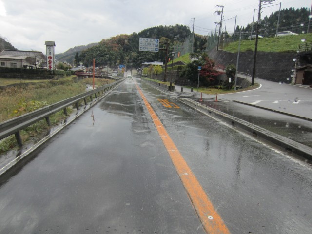 国道９号線　兵庫県美方郡新温泉町　コメショウ　融雪　消雪パイプ