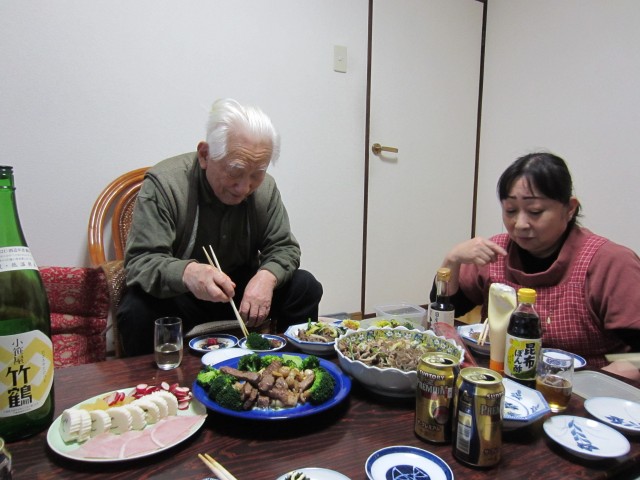 コメショウ　正月　祖父