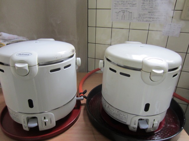 コメショウ　炊飯　試食　パロマガス炊飯器