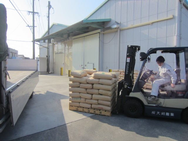 コメショウ　屑米　焼酎用　納品　熊本県八代市