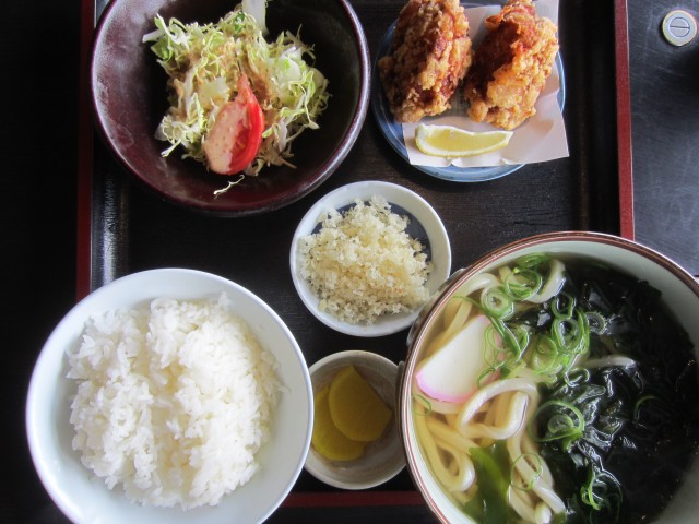 コメショウ　今日のお昼ごはん　日替定食　うどん定食　熊本県熊本市西区松尾町　権太樓