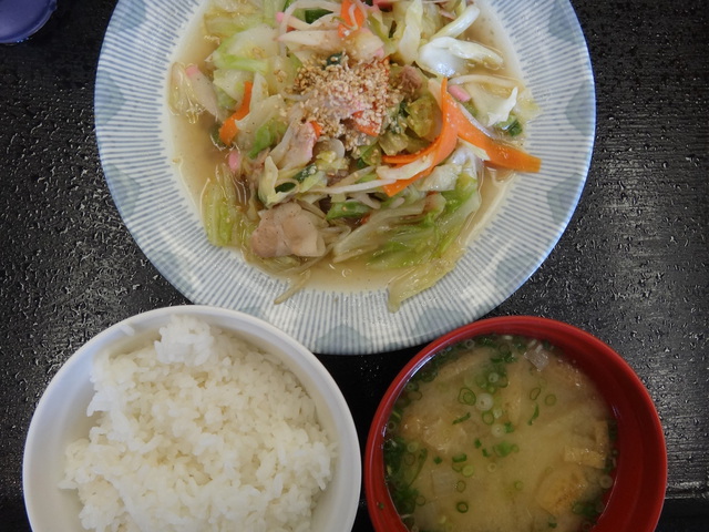 野菜炒め　道の駅　竜北　熊本県八代郡氷川町　農村レストラン　コメショウ　今日のお昼ごはん